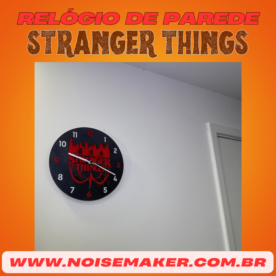Relógio de Parede - Stranger Things
