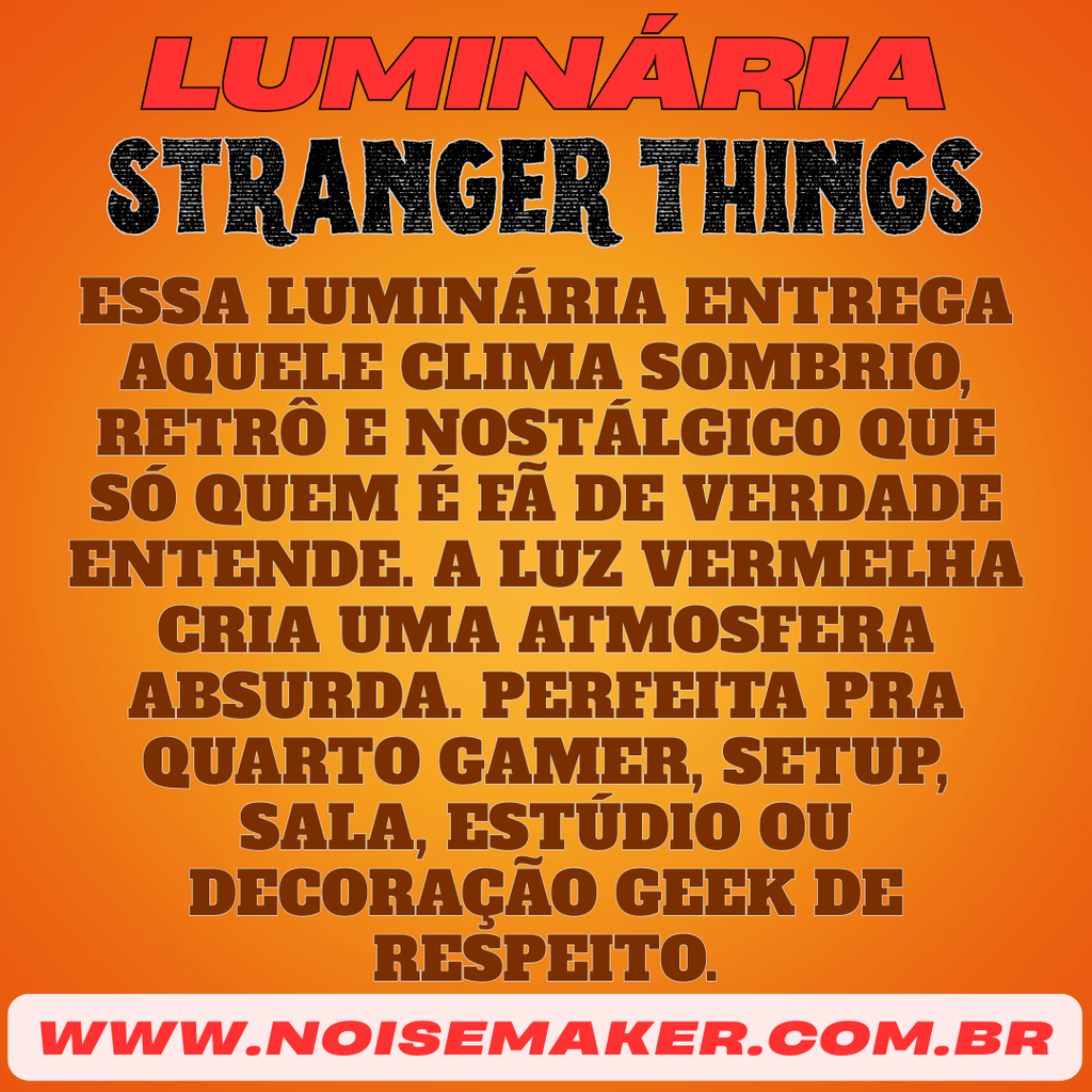 LUMINÁRIA STRANGER THINGS