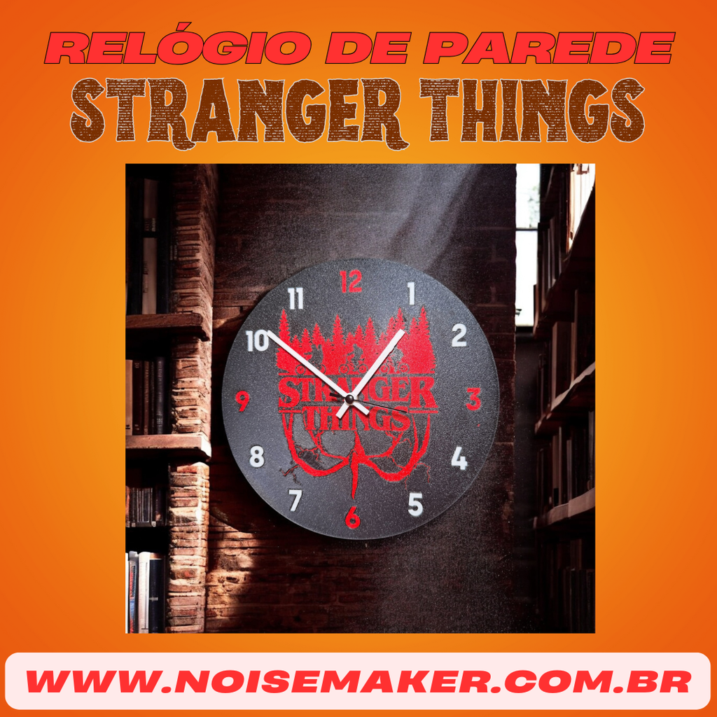 Relógio de Parede - Stranger Things