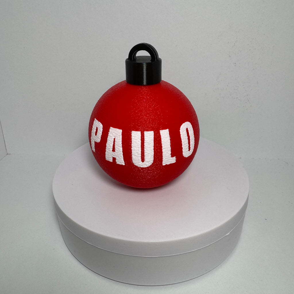 Bola de Natal Personalizada