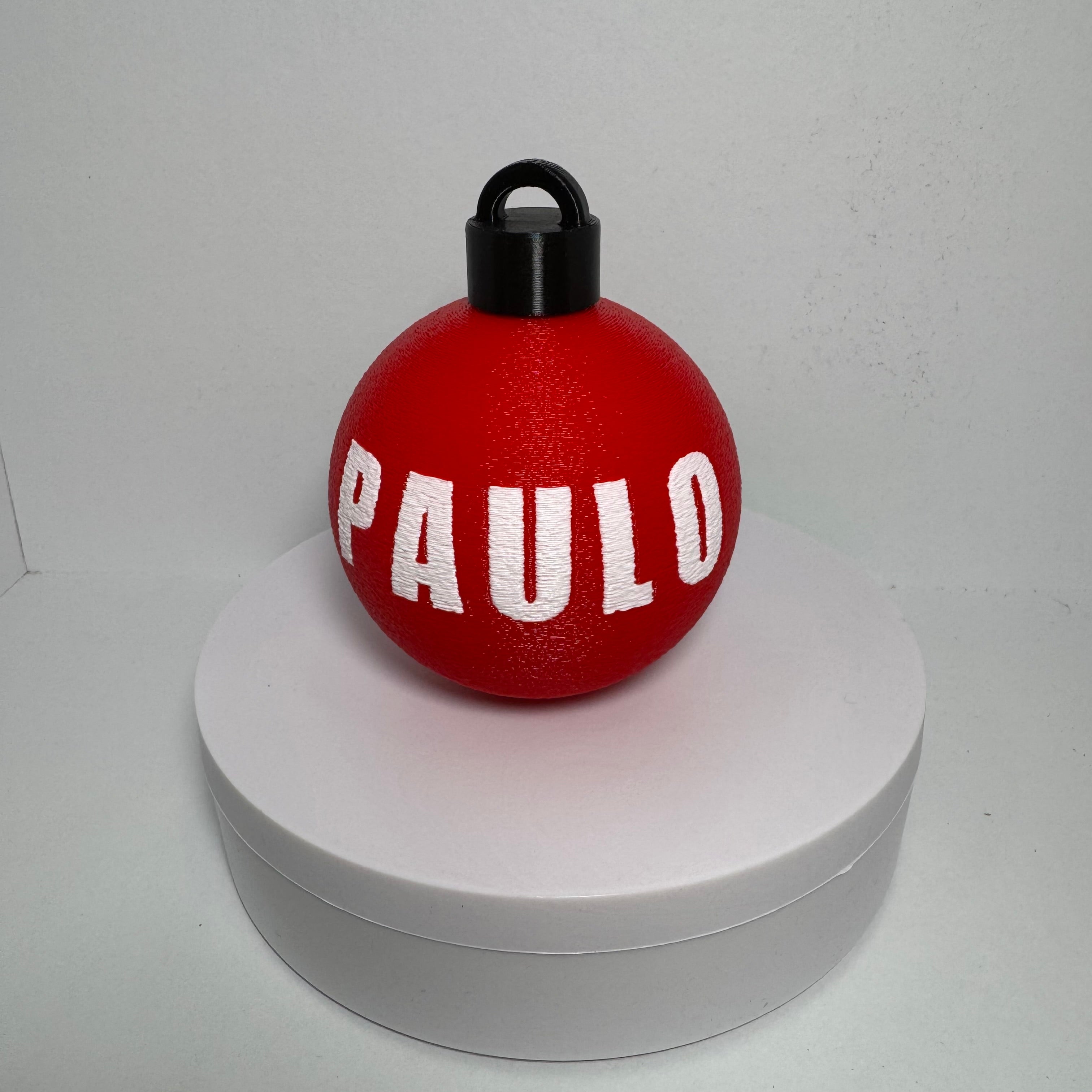Bola de Natal Personalizada
