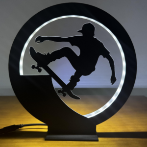 🛹 LUMINÁRIA DECORATIVA SKATE – LED