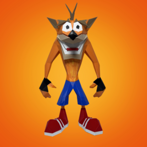 Crash Bandicoot - Versão Low Poly