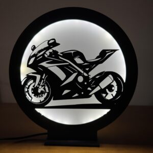 LUMINÁRIA DECORATIVA MOTO ESPORTIVA - LED