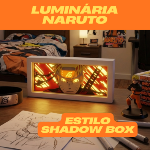 Luminária Naruto Shadow Box 3D – LED – USB