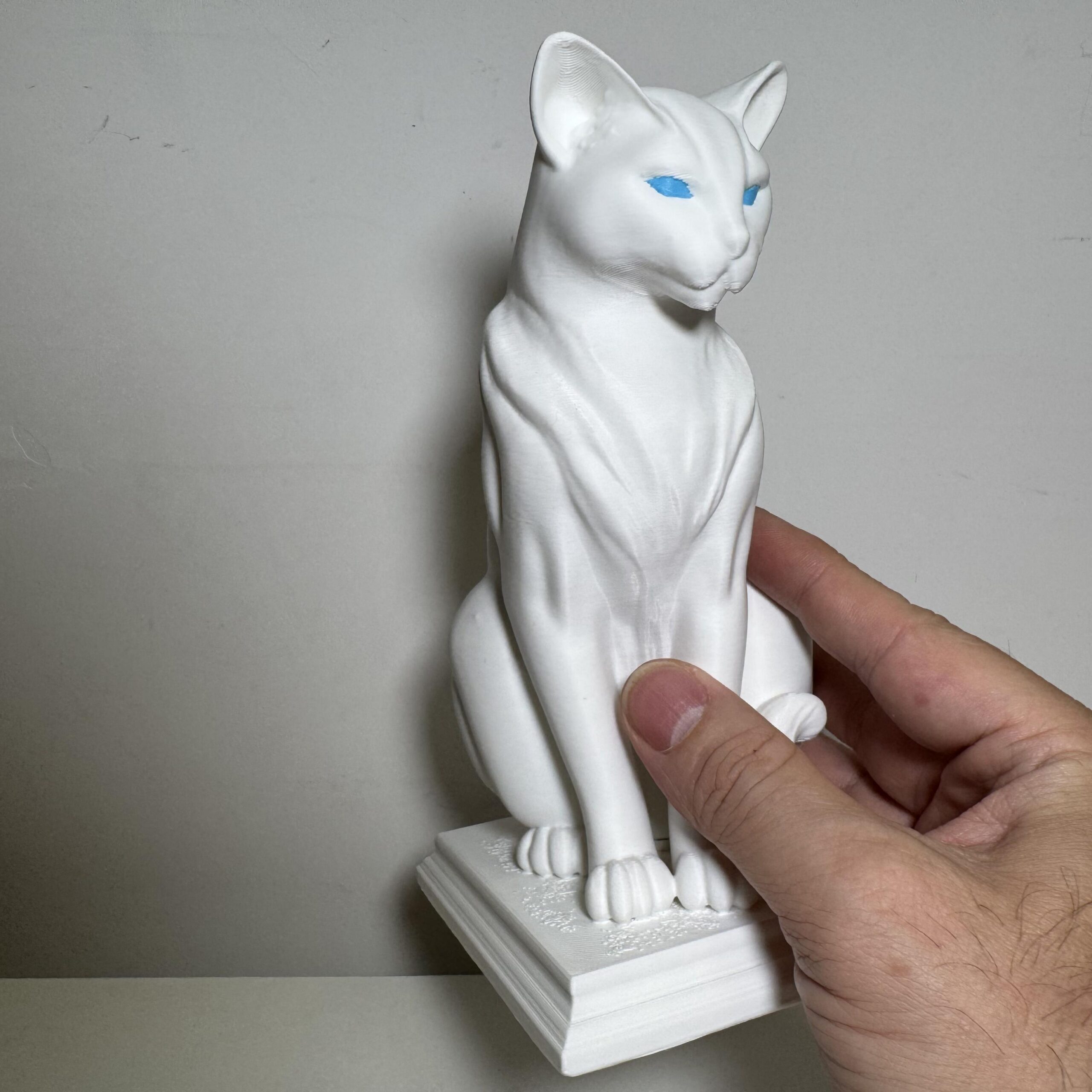 Escultura Gato Decorativo 17cm – Estátua Moderna em PLA – Decoração Elegante Sala e Quarto - Imagem 8