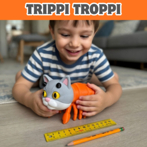 Trippi Troppi Brainrot Articulado 15cm Boneco Colecionável 3D Flexível Exclusivo