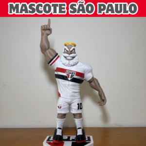 Mascote São Paulo SPFC 3D Articulado 25cm Colecionável Torcedor Decoração Presente