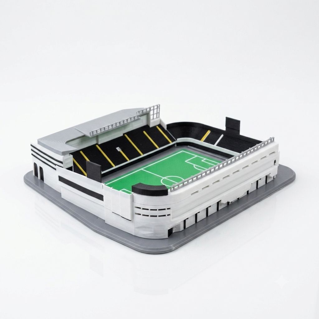 Réplica Vila Belmiro Maquete 3D Santos FC Colecionável Estádio