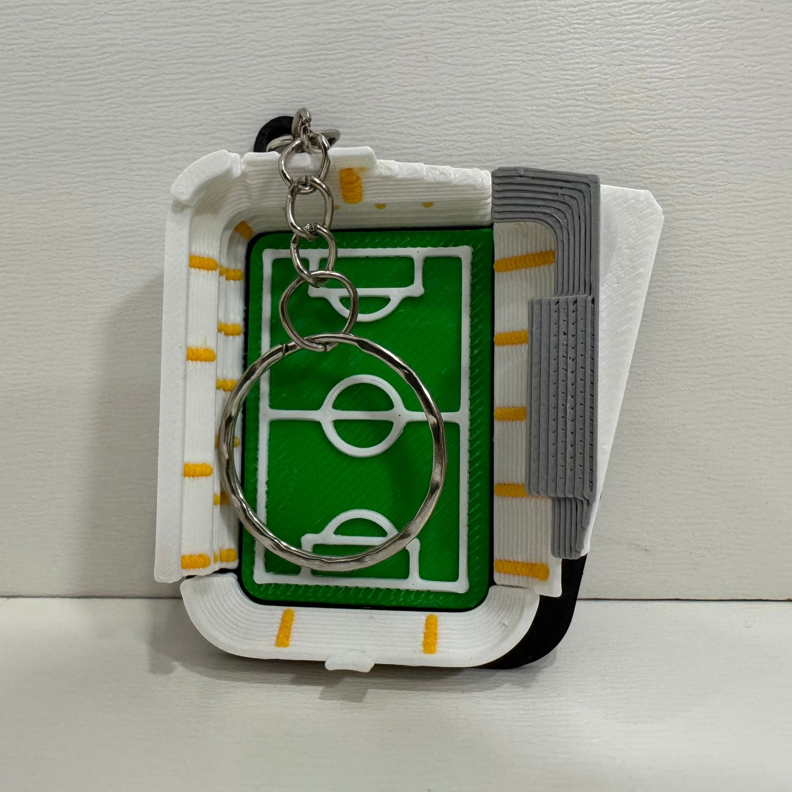 Chaveiro Vila Belmiro Mini Maquete Santos 3D Réplica Estádio - Imagem 6