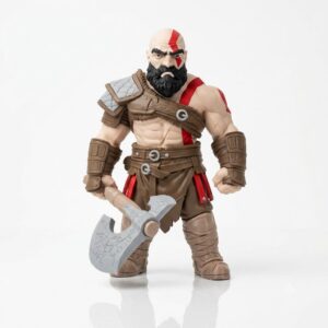 Boneco Guerreiro Espartano com Machado Nórdico — 30cm — Kratos