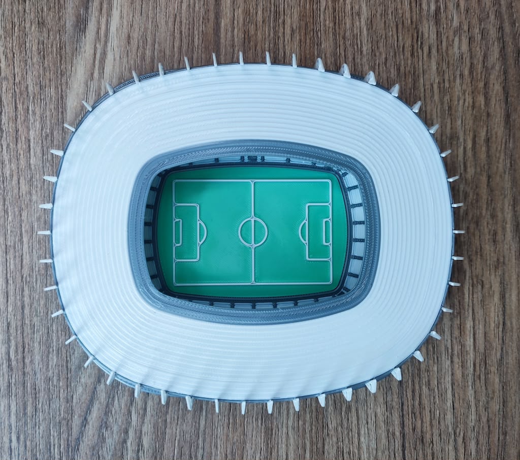 Miniatura Arena Castelão 22cm Impressão 3D Maquete Estádio - Imagem 2
