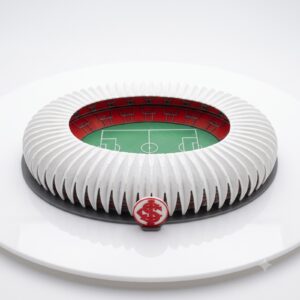 Miniatura Estádio Beira-Rio Colorado 23cm Impressão 3D Maquete