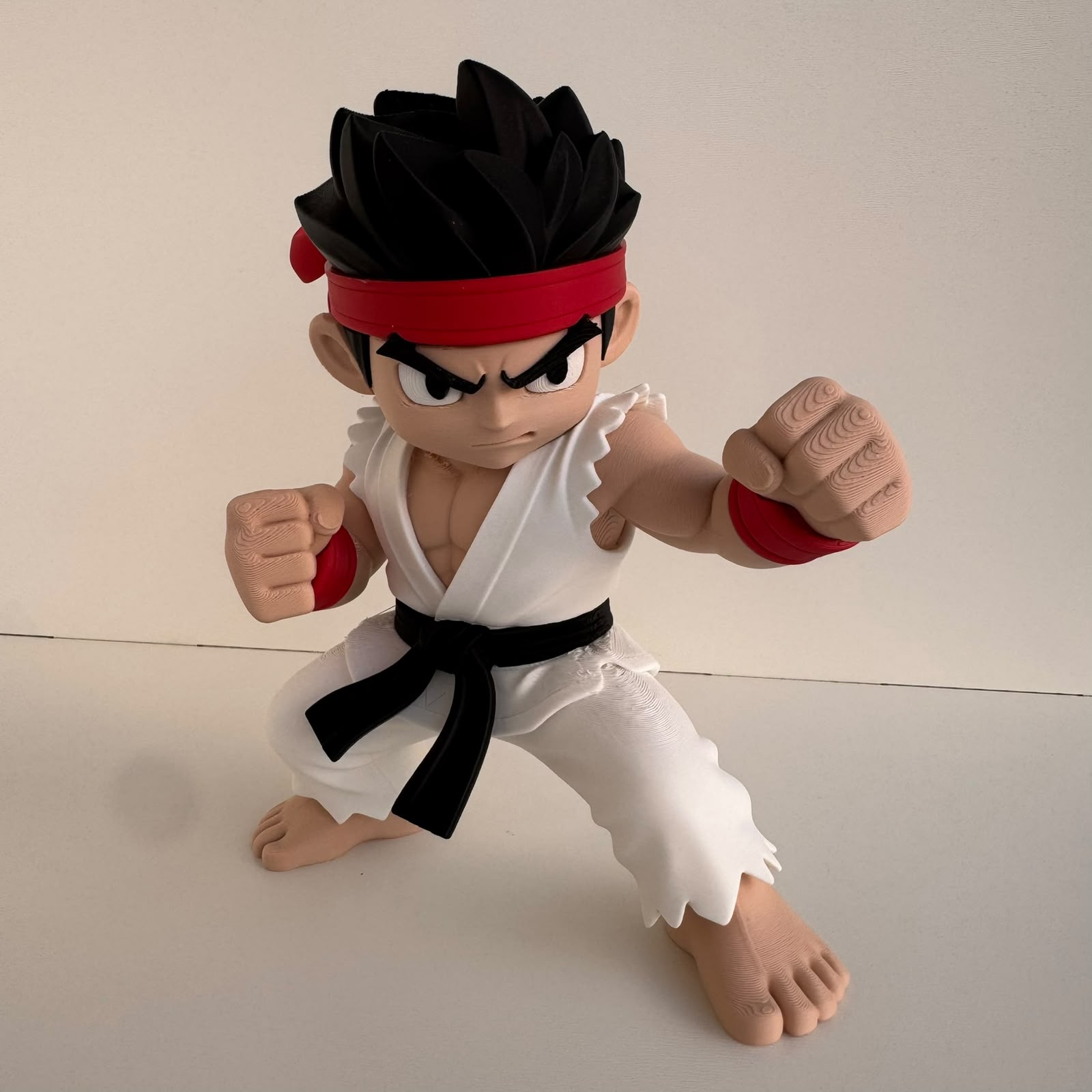 Boneco Ryu Street Fghter Chibi 19cm 3D Colecionável - Imagem 3