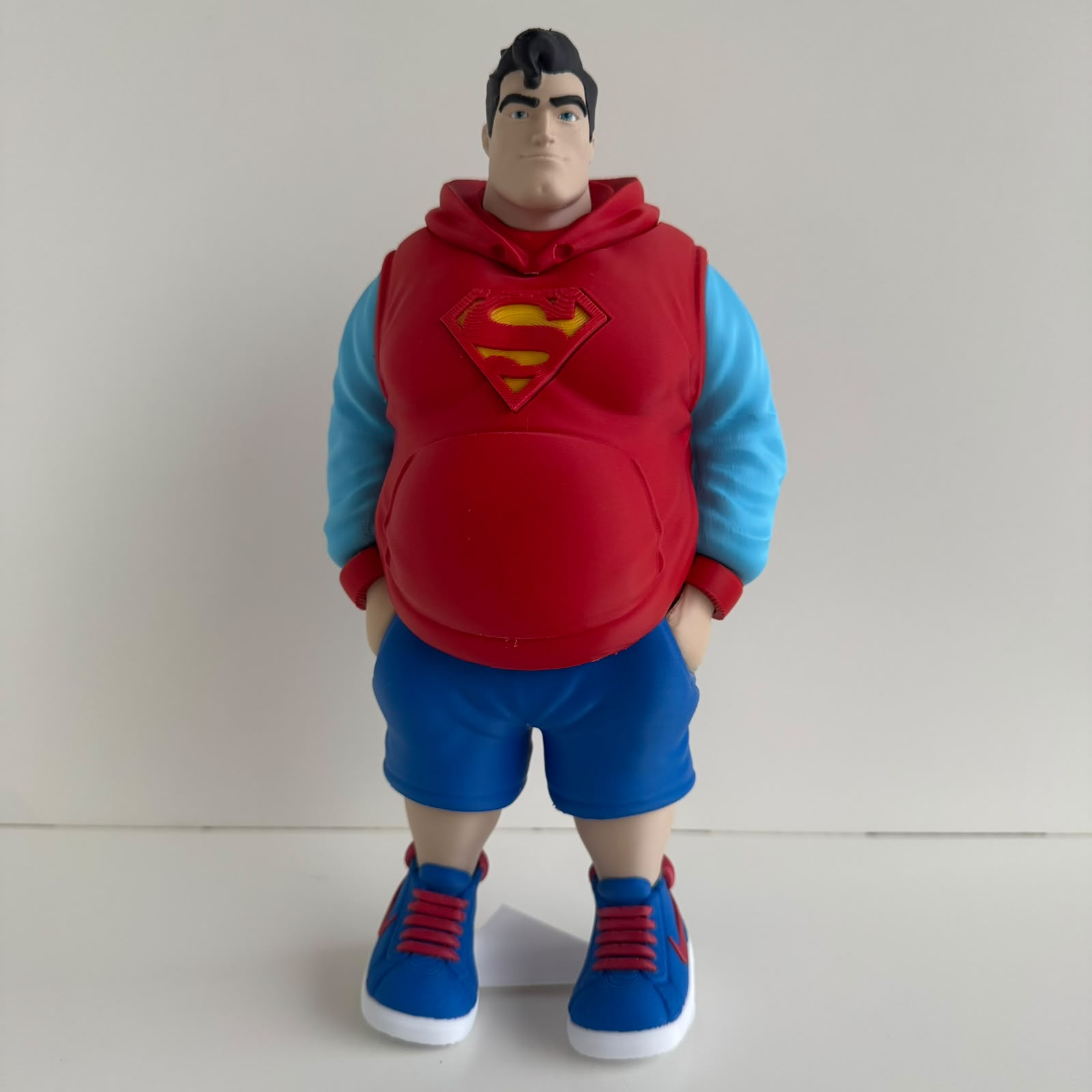 Boneco Super-Man Aposentado Gordinho 26cm Decoração Geek - Imagem 7