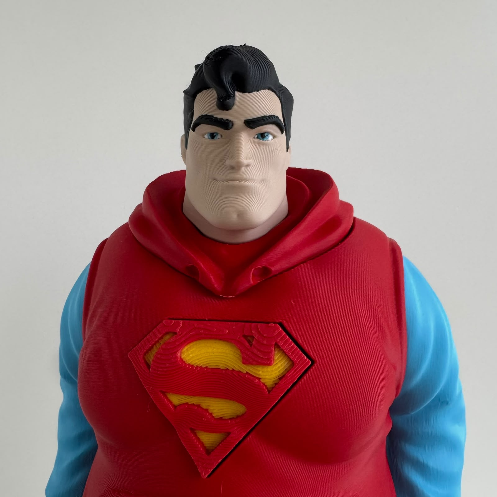 Boneco Super-Man Aposentado Gordinho 26cm Decoração Geek - Imagem 8