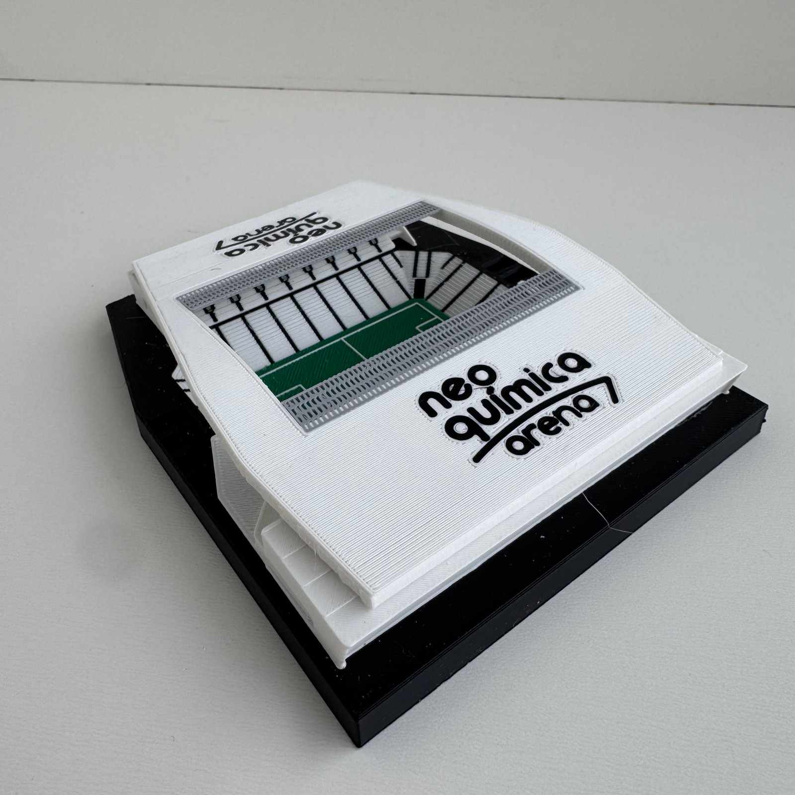 Mini Neo Química Arena Timão Itaquerão 13cm Corinthians Compacta - Imagem 3