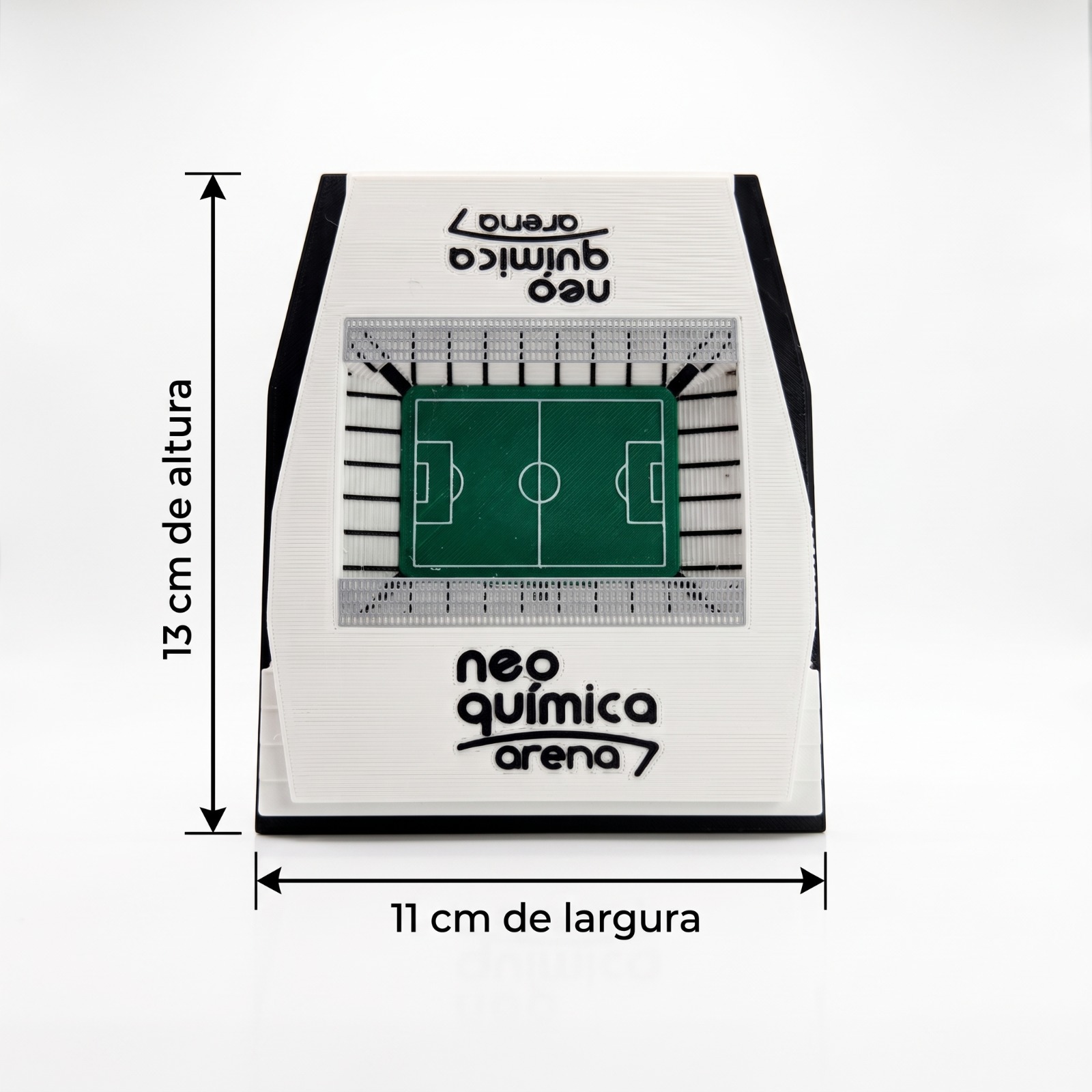 Mini Neo Química Arena Timão Itaquerão 13cm Corinthians Compacta - Imagem 4