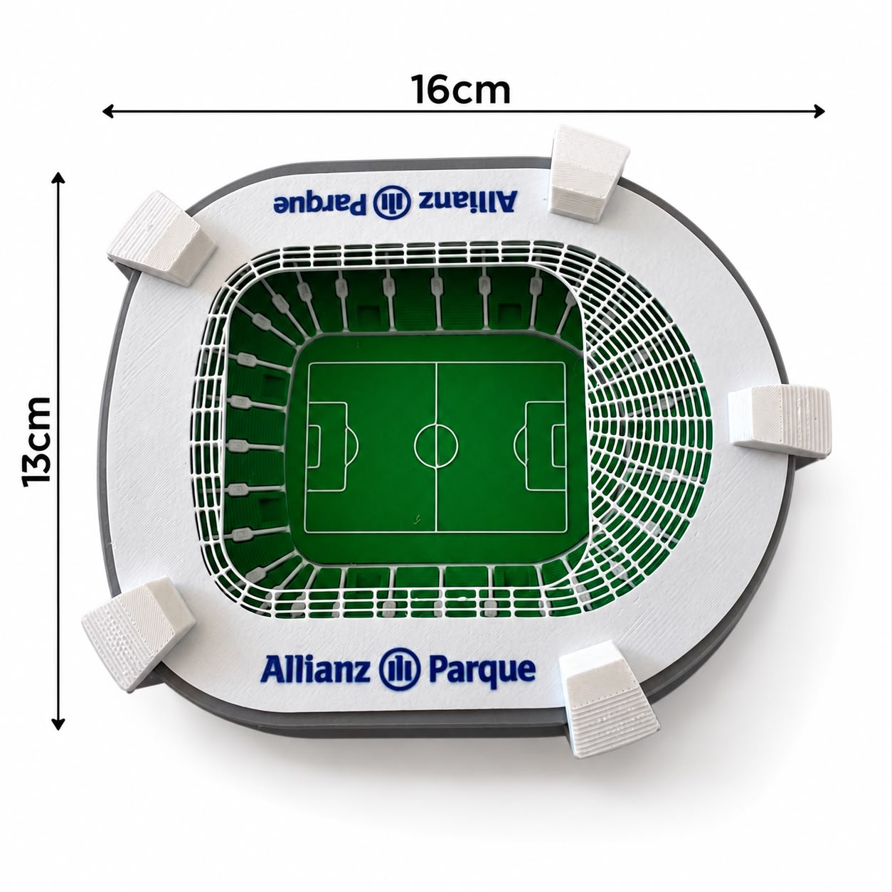 Miniatura Allianz Parque Verdão 16cm Palmeiras Presente - Imagem 2