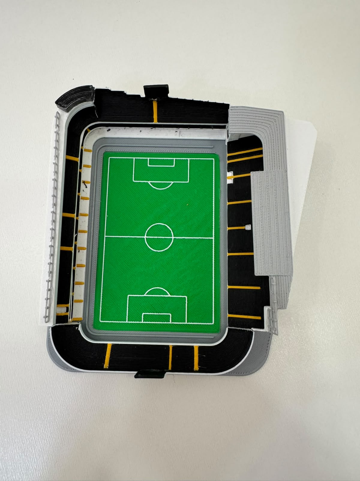 Mini Vila Belmiro Santos 14cm Impressão 3D Maquete Estádio - Imagem 4