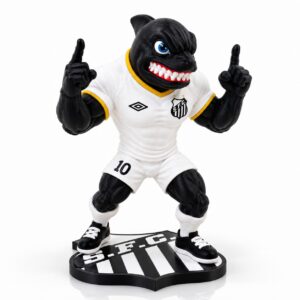 Mini Baleia Santos 17cm Base Escudo Impressão 3D Colecionável