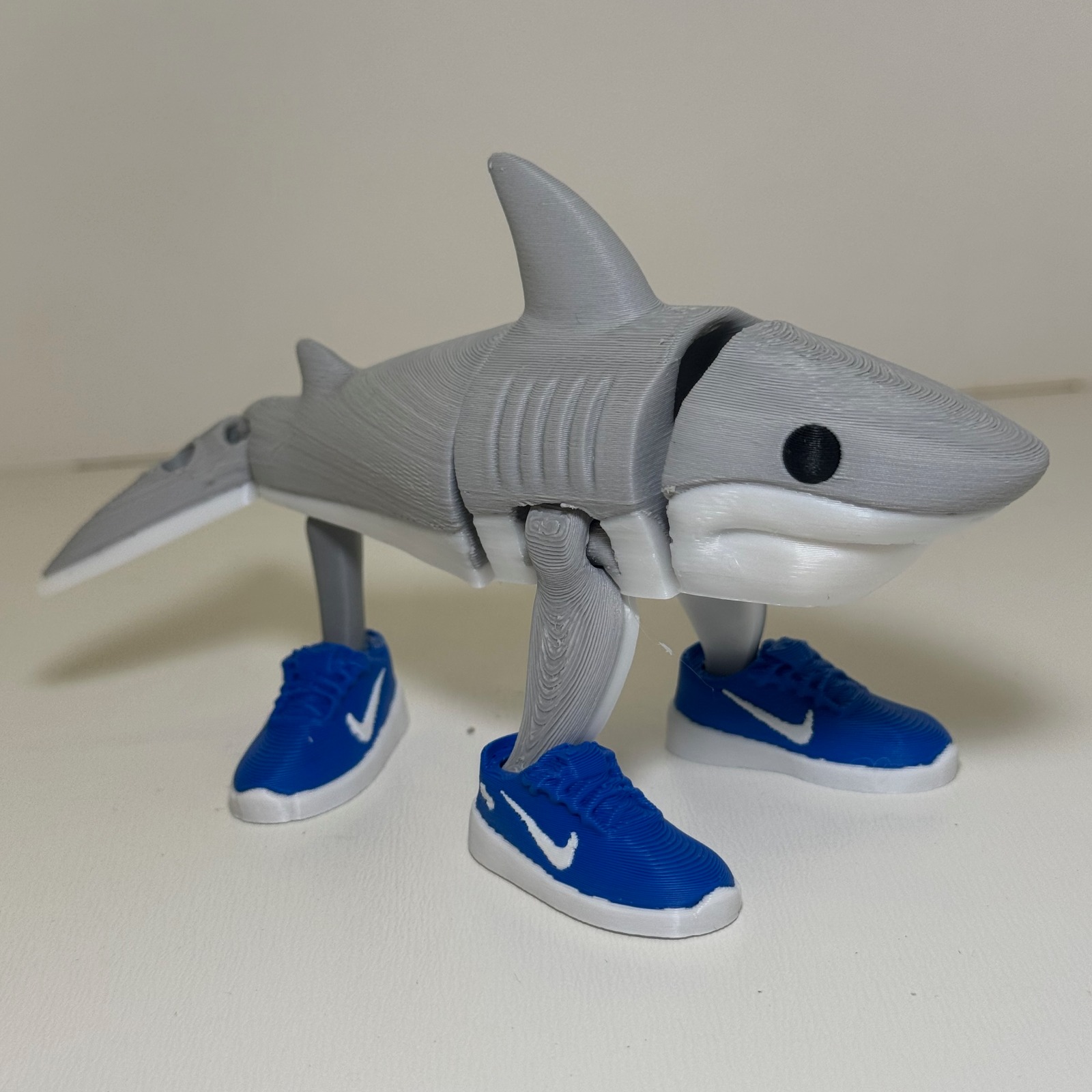 Tralalero Tralala Tubarão Tênis 14cm Impressão 3D Brainrot Meme - Imagem 7