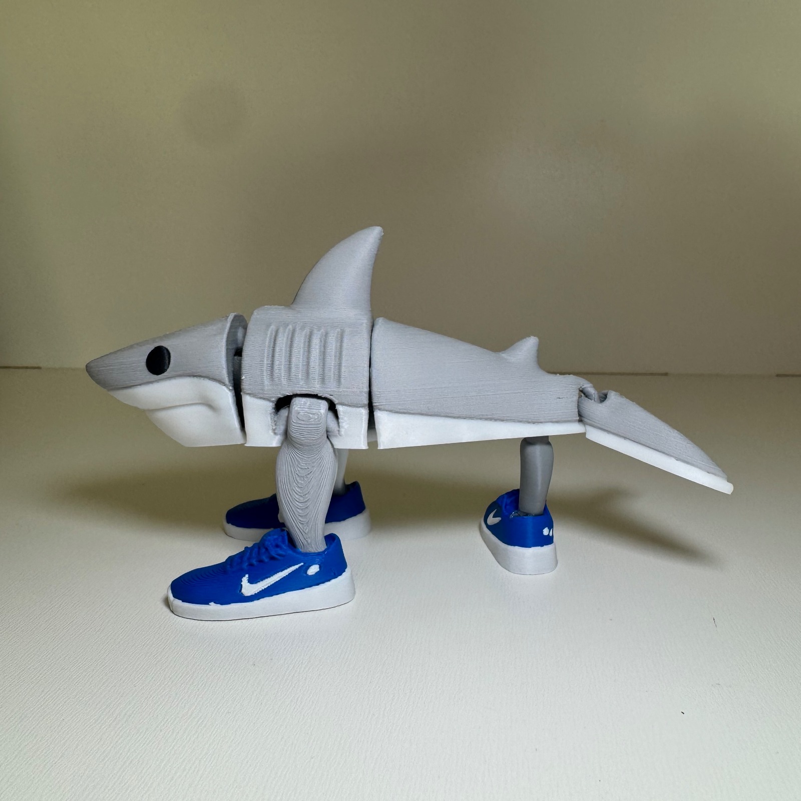 Tralalero Tralala Tubarão Tênis 14cm Impressão 3D Brainrot Meme - Imagem 9