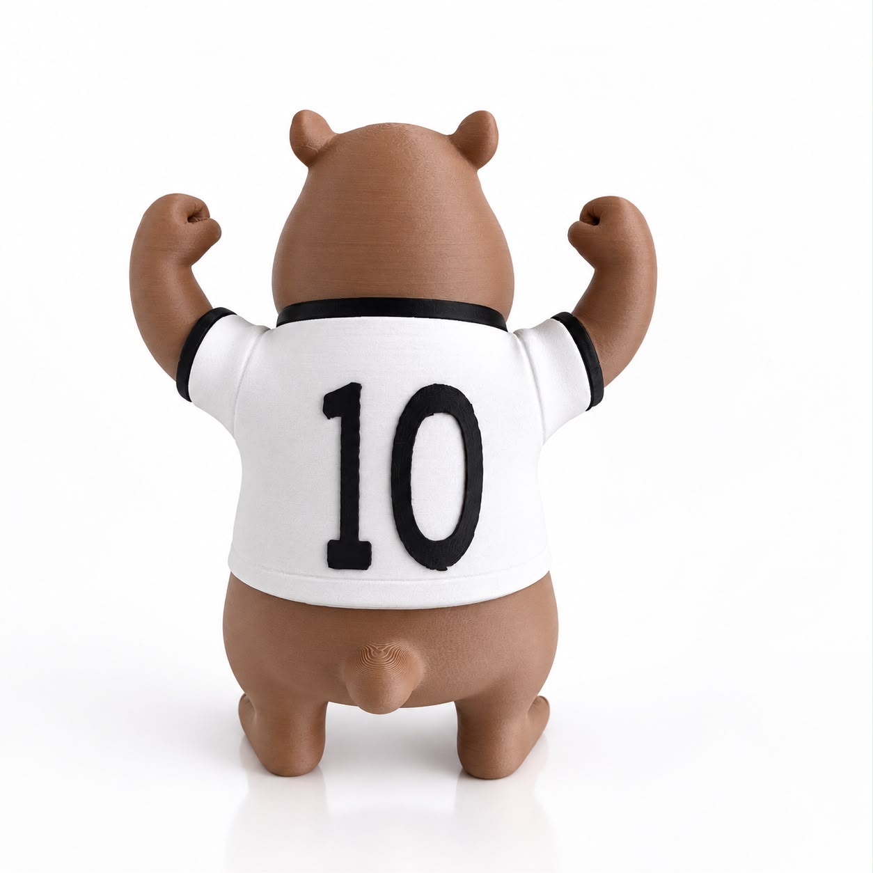 Capivara Corinthians Timão 16cm Camisa 10 Impressão 3D Boneco - Imagem 4