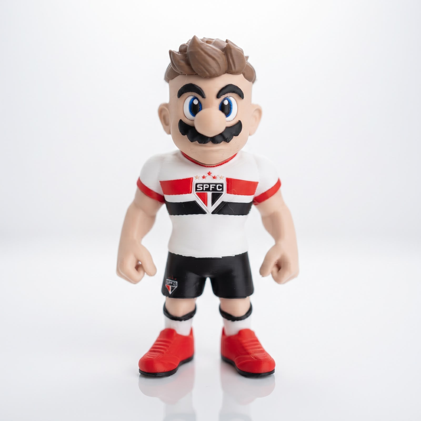 Boneco Encanador Tricolor São Paulo 16cm Presente Futebol