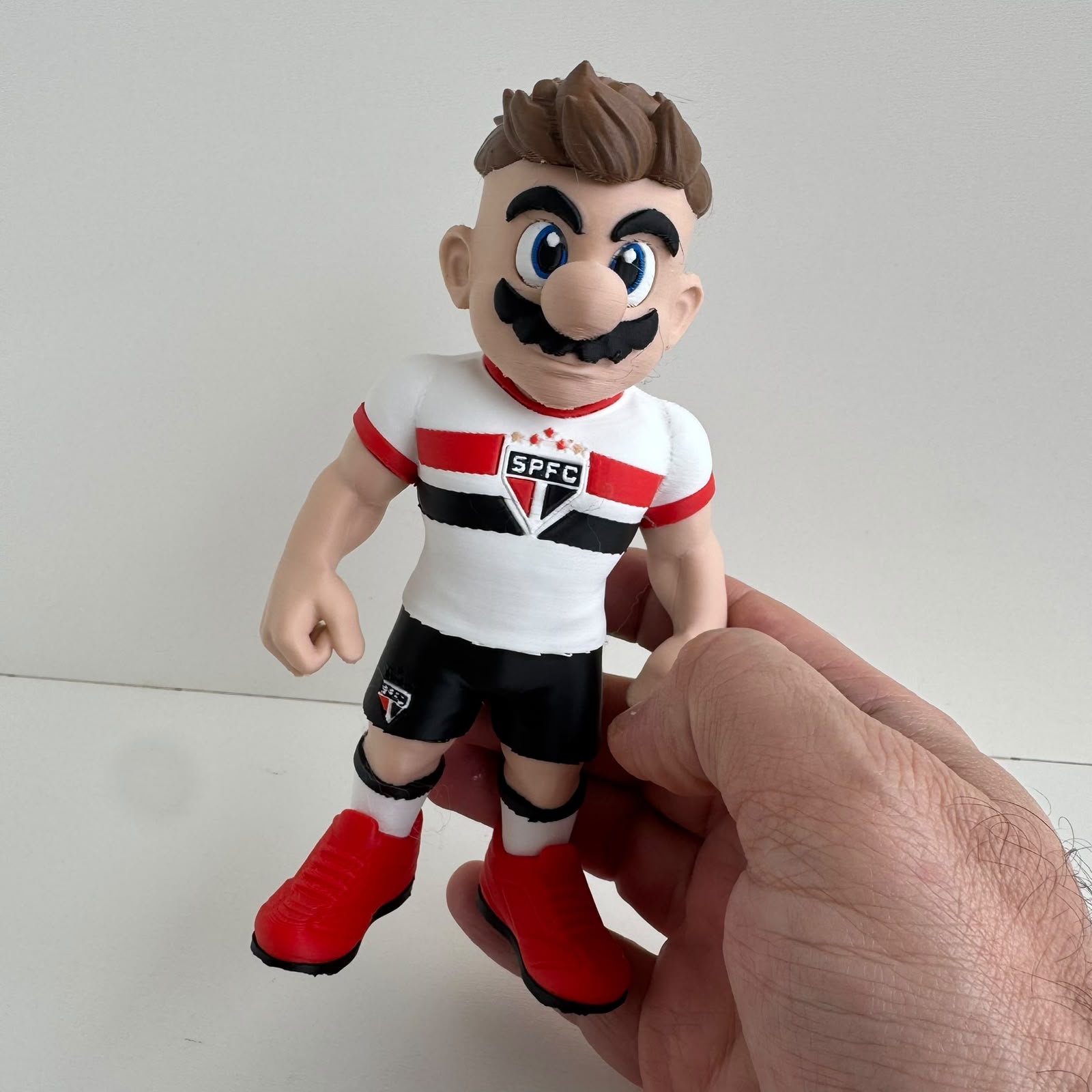 Boneco Encanador Tricolor São Paulo 16cm Presente Futebol - Imagem 3