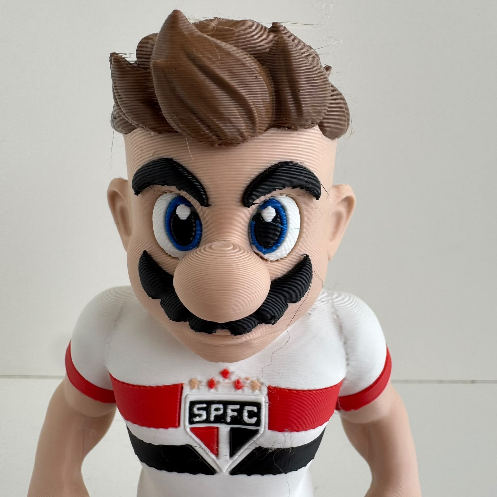Boneco Encanador Tricolor São Paulo 16cm Presente Futebol - Imagem 4