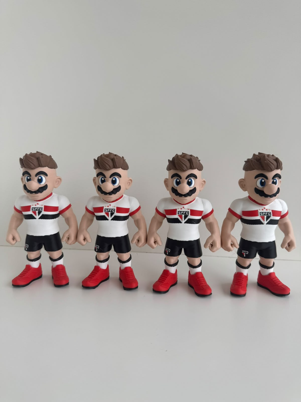 Boneco Encanador Tricolor São Paulo 16cm Presente Futebol - Imagem 9